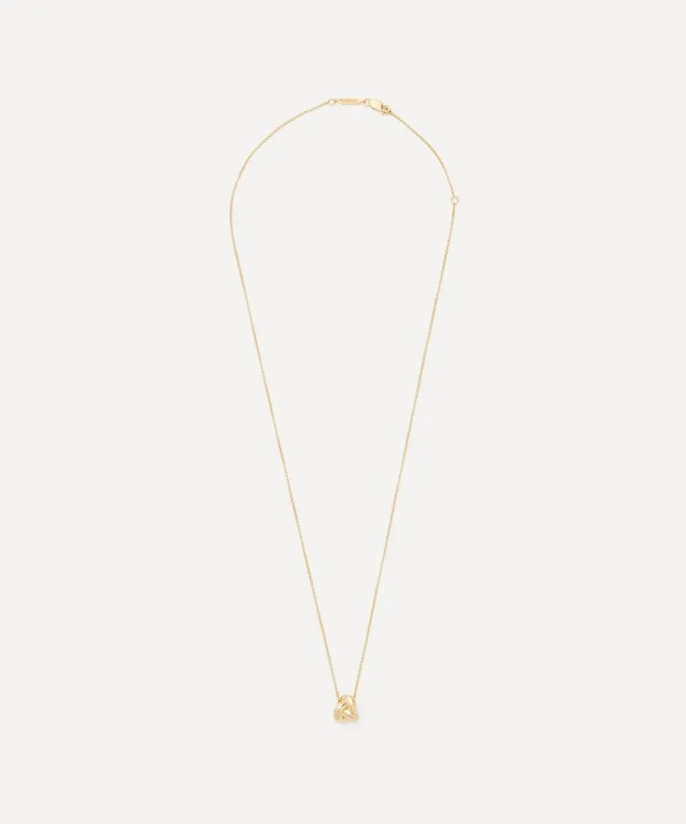 Otiumberg Necklaces^Gold-Plated Vermeil Silver Knot Pendant Necklace
