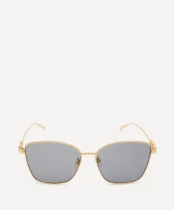 Gucci Sunglasses & Glasses^Gold-Tone Cat-Eye Sunglasses