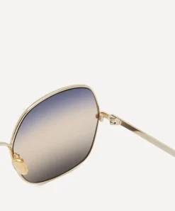 Chloé Sunglasses & Glasses^Gold-Tone Square Sunglasses