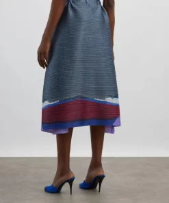 Pleats Please Issey Miyake Skirts^GRAINY COLOURS Pleated Midi Skirt