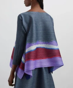 Pleats Please Issey Miyake Tops^GRAINY COLOURS Pleated Top