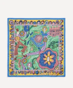 Liberty Scarves^Grayson Perry for Shirley Smith 45x45 Silk Scarf