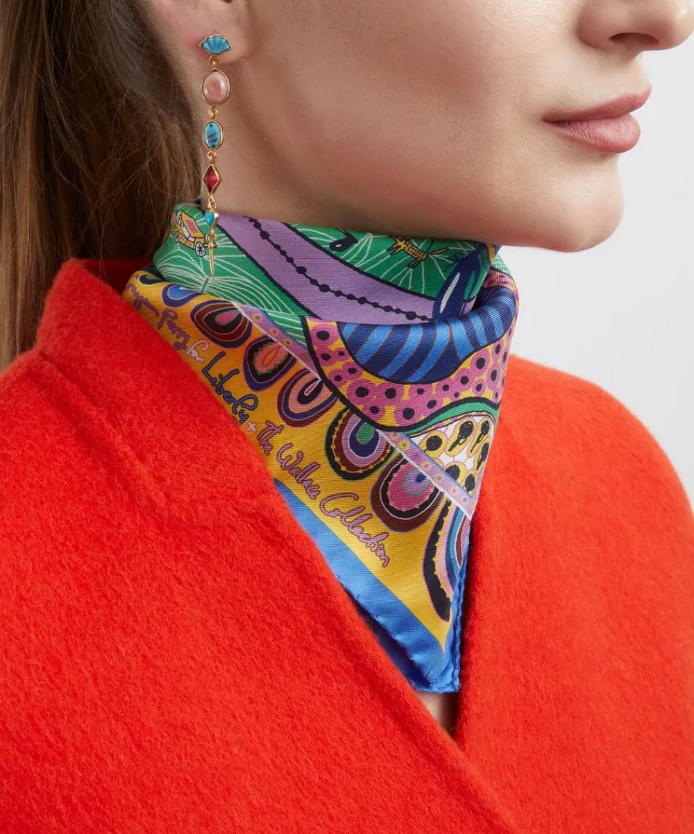 Liberty Scarves^Grayson Perry for Shirley Smith 45x45 Silk Scarf