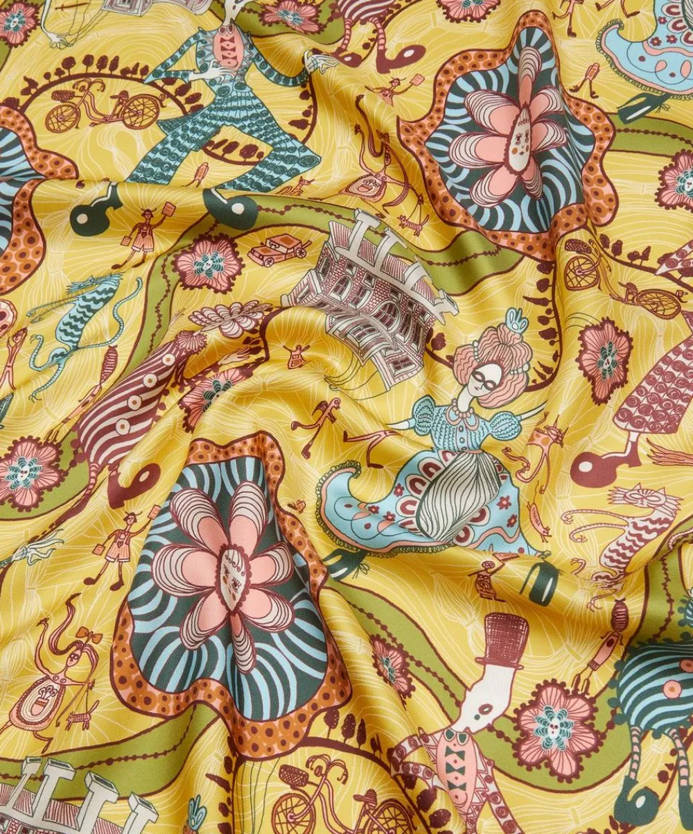 Liberty Fabrics Monument Twill^Grayson Perry for Liberty Shirley Smith II Silk Twill