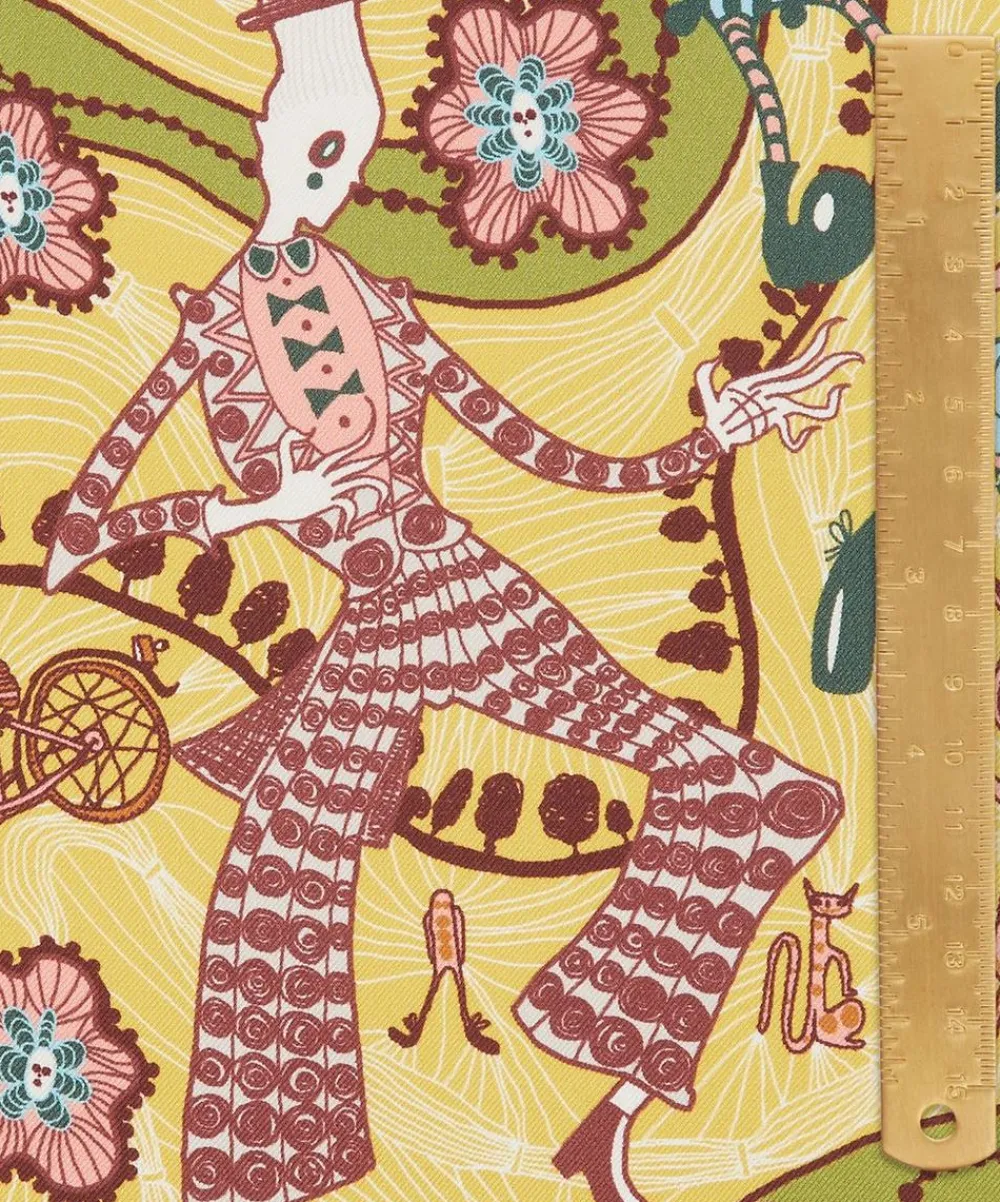 Liberty Fabrics Monument Twill^Grayson Perry for Liberty Shirley Smith II Silk Twill