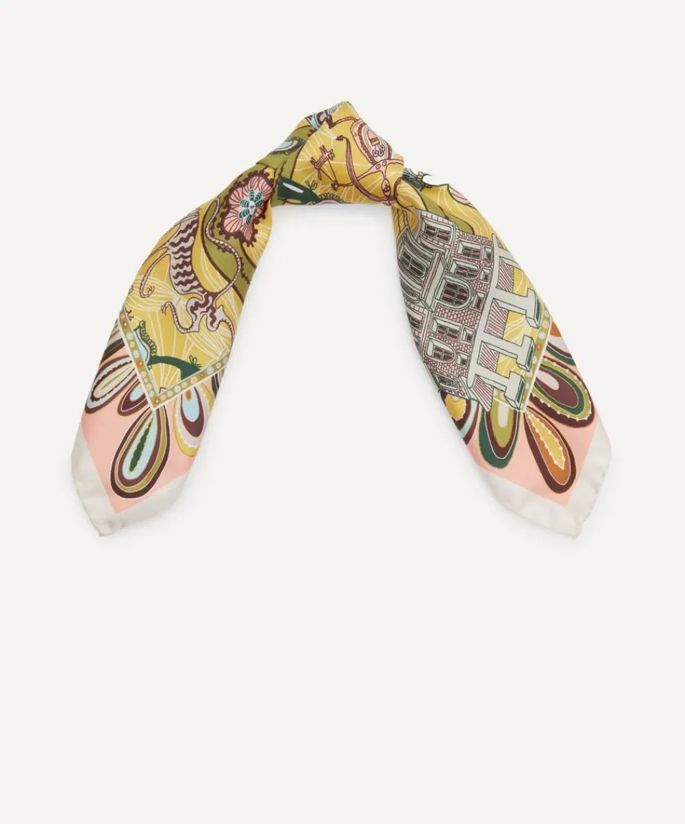 Liberty Scarves^Grayson Perry for Shirley Smith 45x45 Silk Scarf