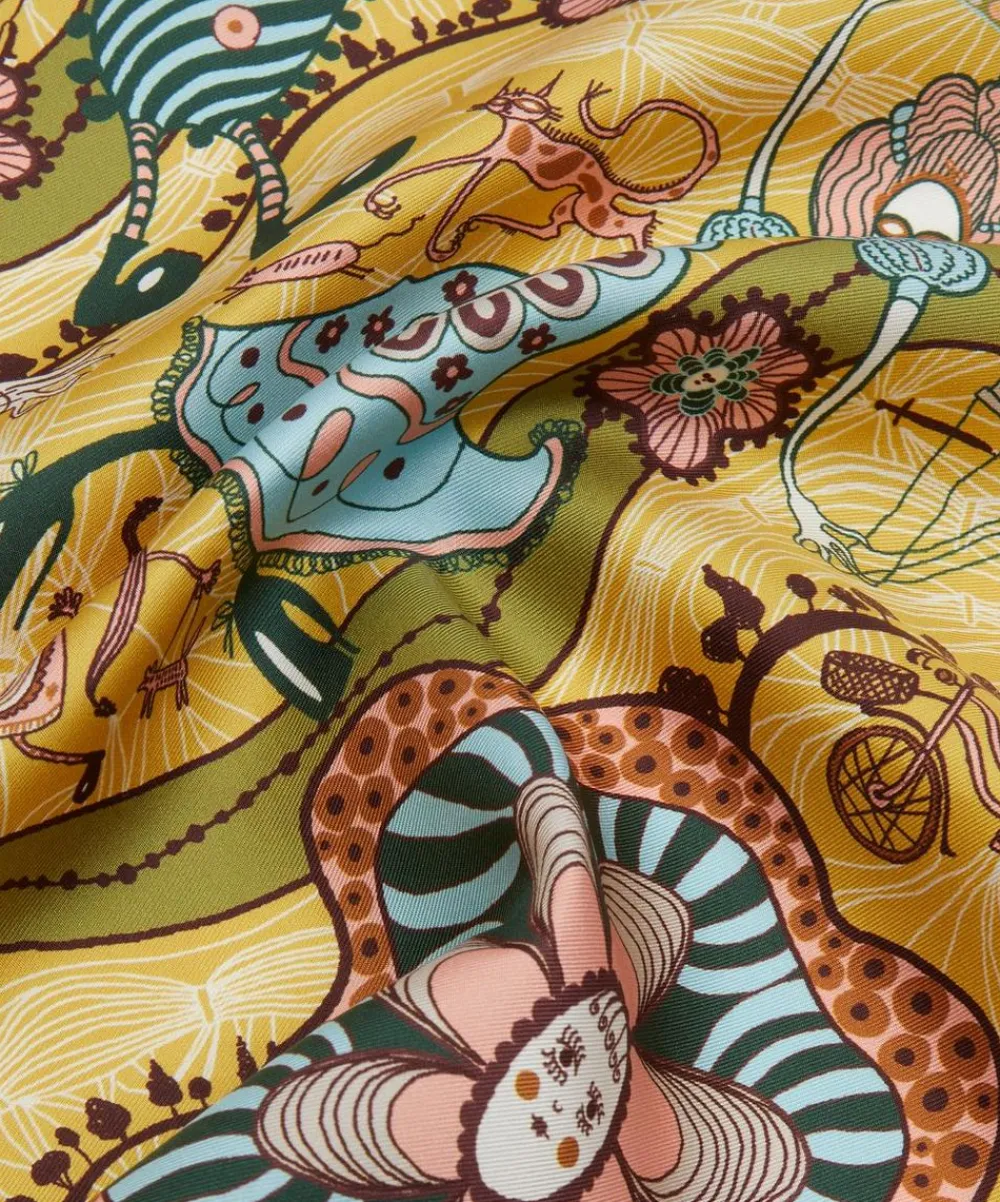 Liberty Scarves^Grayson Perry for Shirley Smith 45x45 Silk Scarf