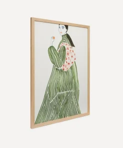 PSTR Studio Wall Art^Green Coat La Poire Framed Print