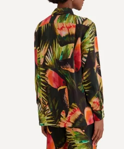 FARM Rio Tops^Green Painted Toucans Shirt