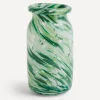 Hay Vases^Green Splash Roll Neck Medium Vase