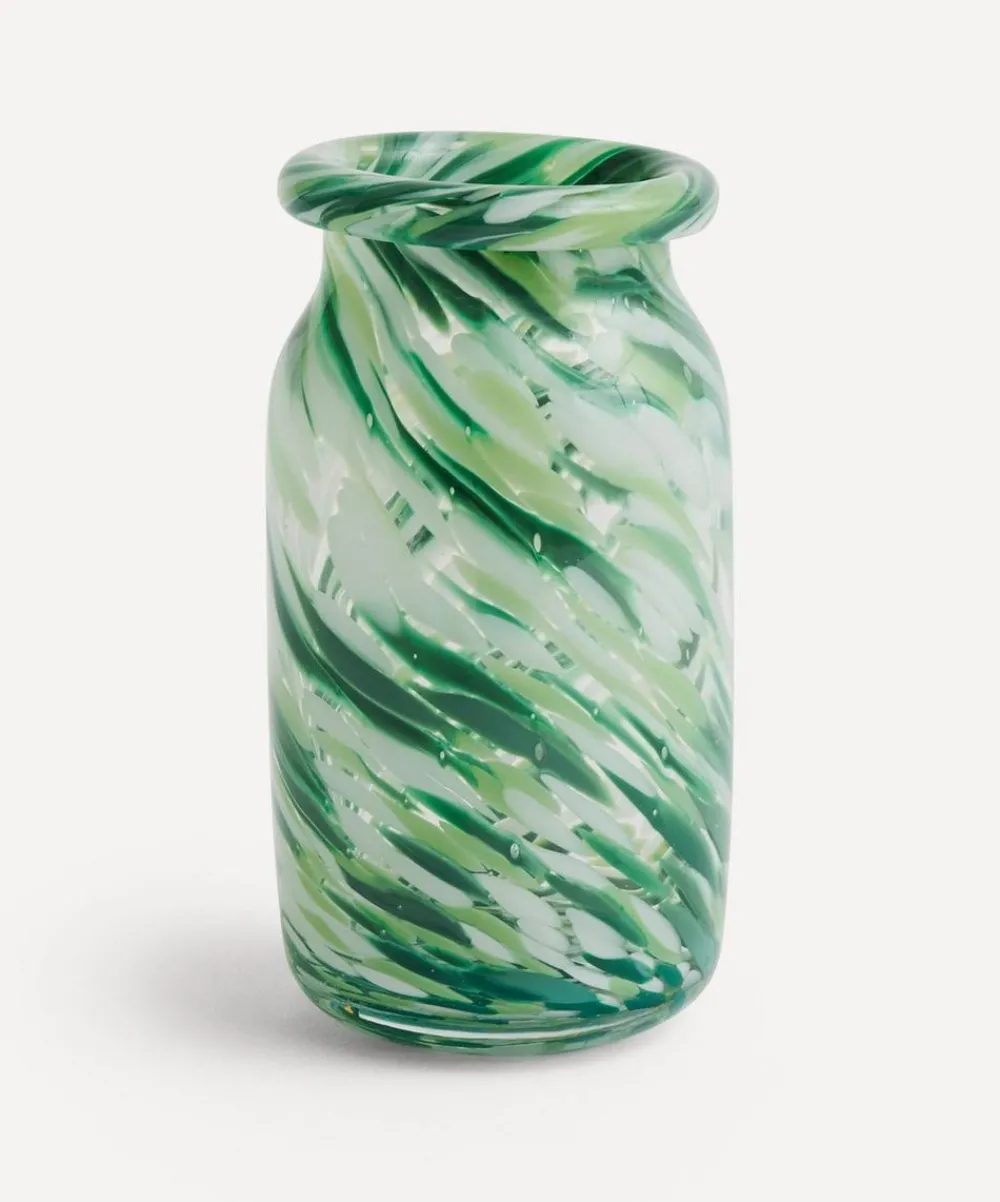 Hay Vases^Green Splash Roll Neck Medium Vase