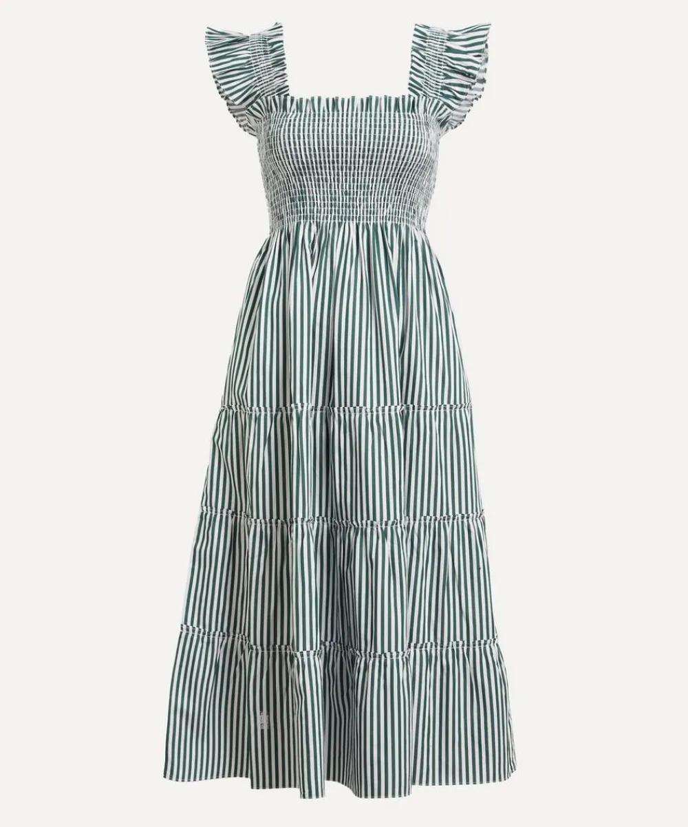 Hill House Home Dresses^Green Stripes Ellie Nap Dress
