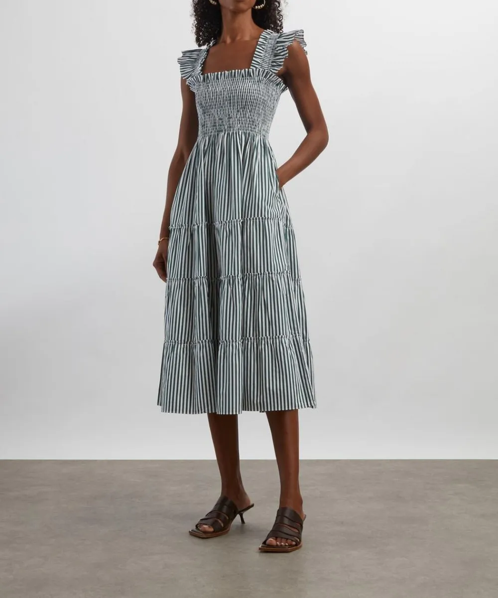 Hill House Home Dresses^Green Stripes Ellie Nap Dress