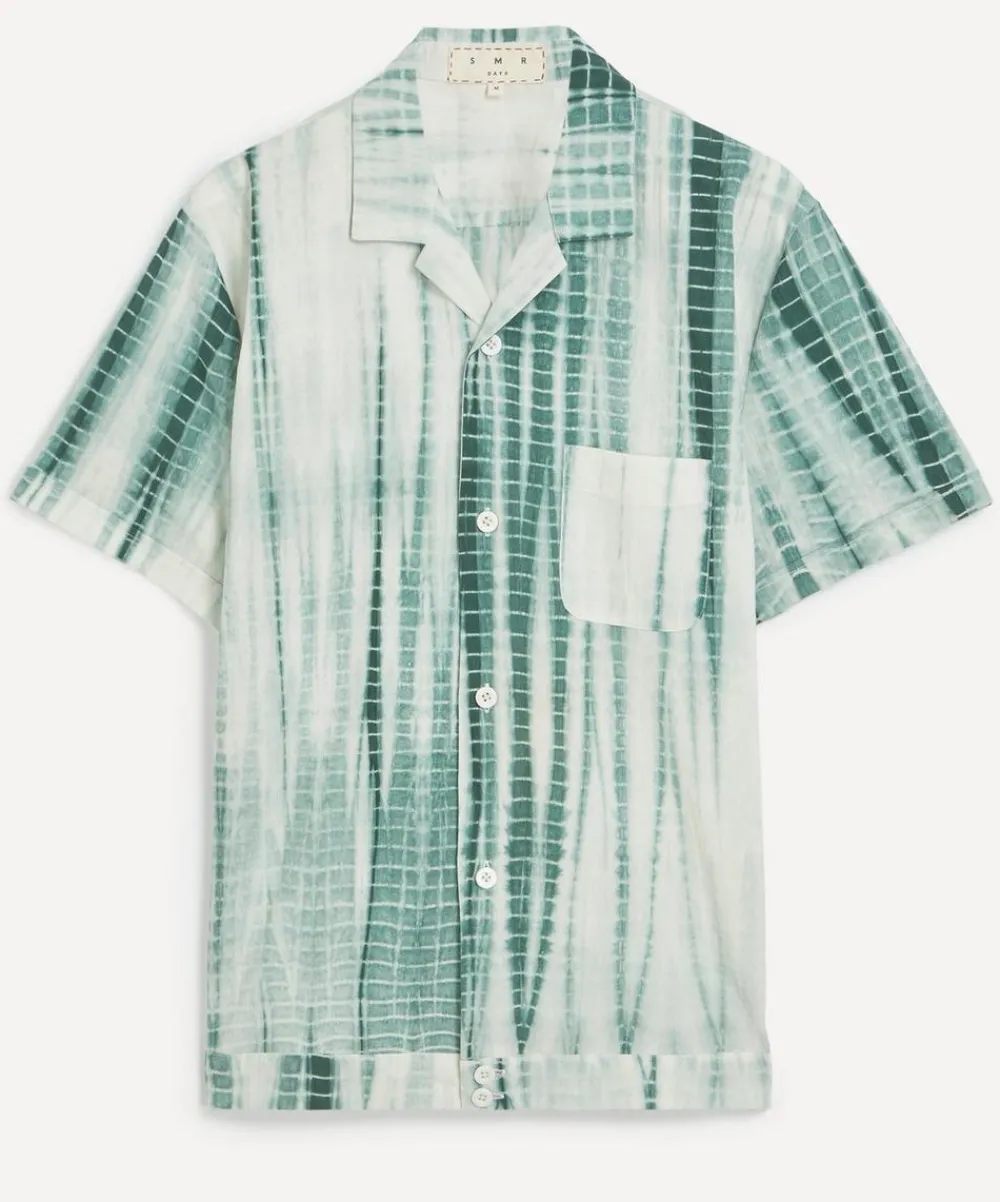 SMR Days Shirts^Green Tie-Dye Paraiso Cotton Shirt