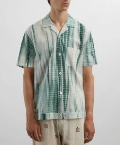 SMR Days Shirts^Green Tie-Dye Paraiso Cotton Shirt