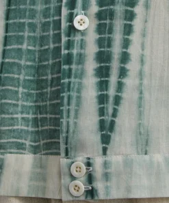 SMR Days Shirts^Green Tie-Dye Paraiso Cotton Shirt