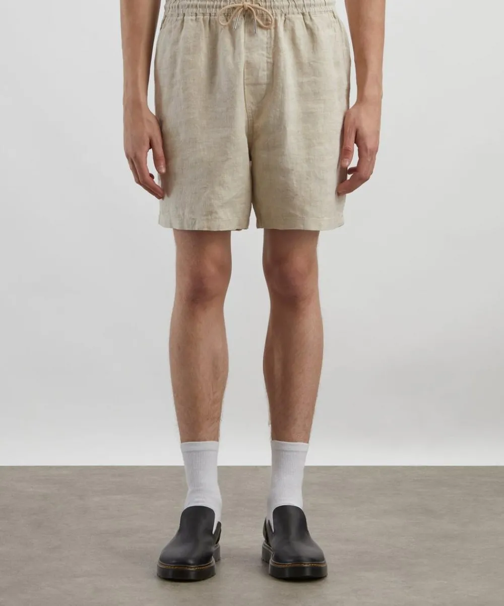NN07 Shorts^Gregor Casual Drawstring Linen Shorts