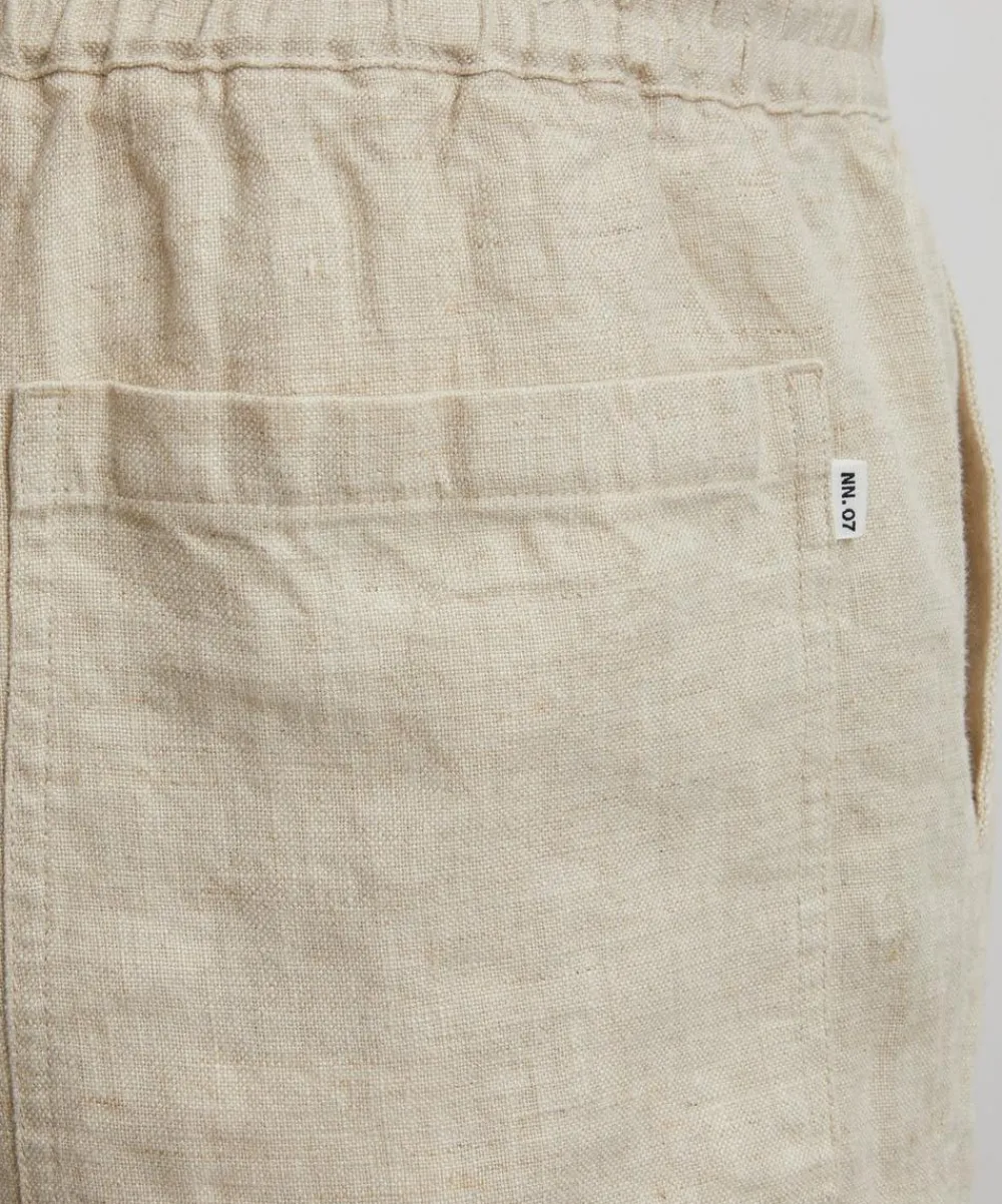 NN07 Shorts^Gregor Casual Drawstring Linen Shorts