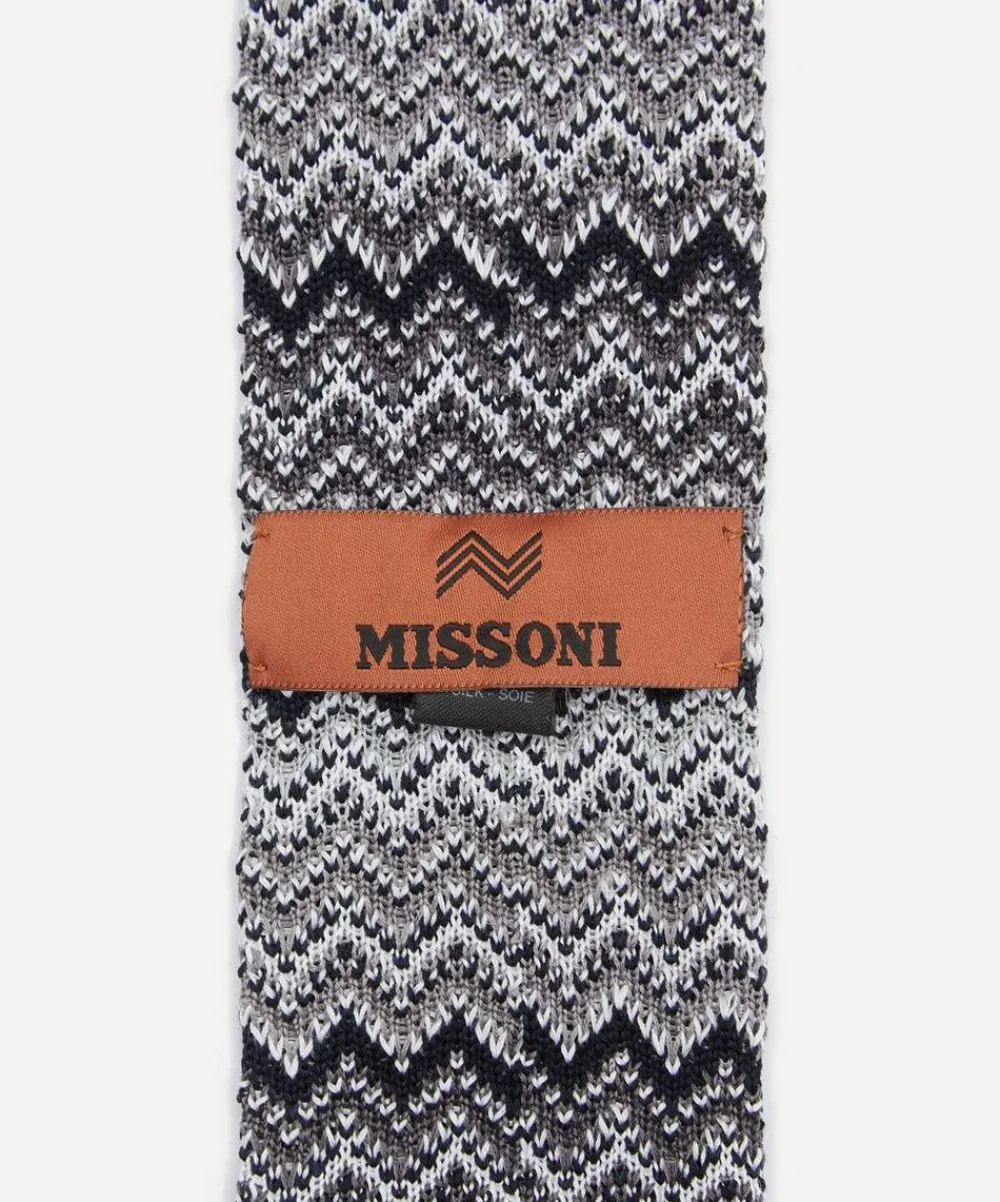 Missoni Ties^Grey Knitted Tie