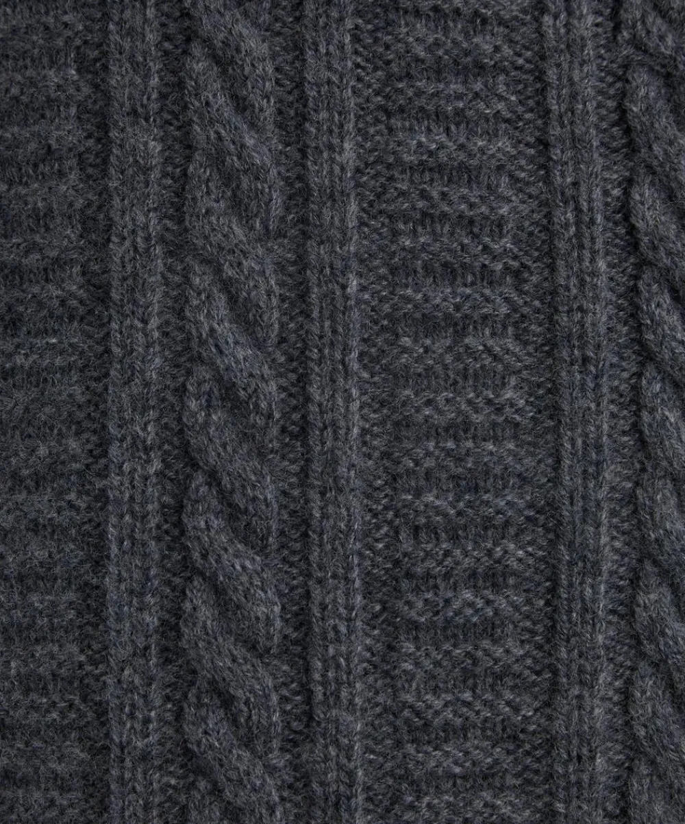 A.P.C. Knitwear & Sweats^Grey Wool Cable-Knit Jumper