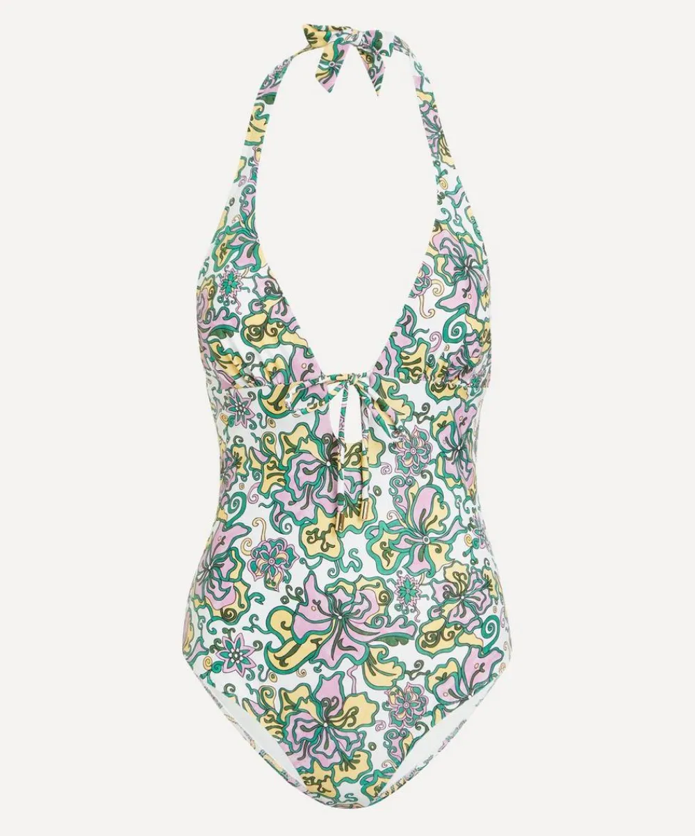 Heidi Klein Swimwear^Halterneck Swimsuit in Liberty Fabrics’ Kings Road