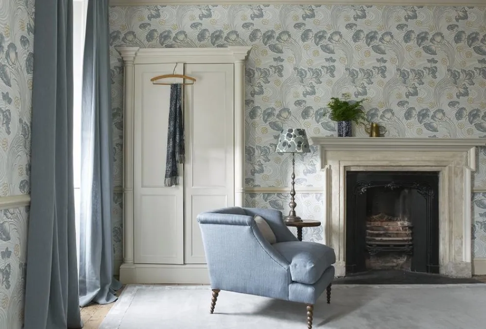Liberty Interiors Wallpaper^Hana in Lapis