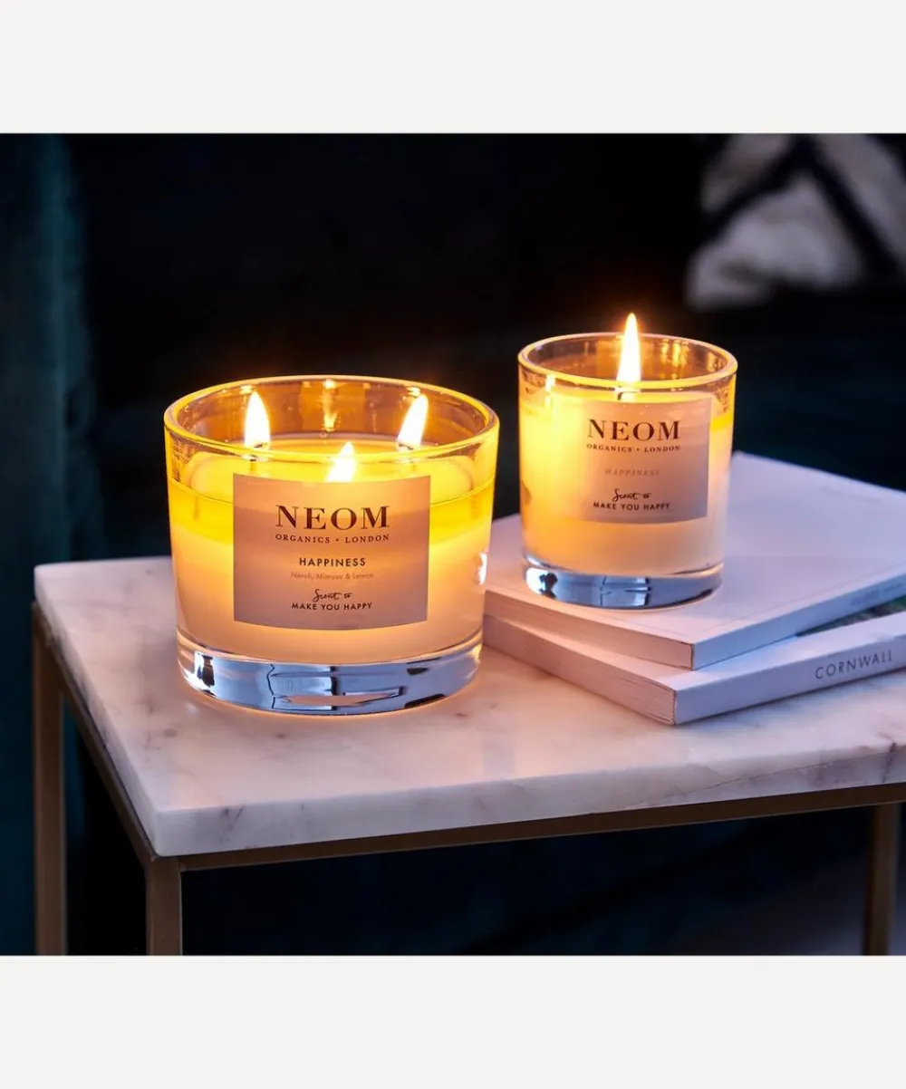NEOM Wellbeing London Candles & Candle Holders^Happiness Scented Candle 185g