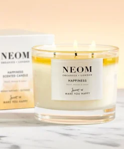 NEOM Wellbeing London Candles & Candle Holders|Wellness^Happiness Three-Wick Scented Candle 420g