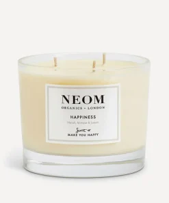 NEOM Wellbeing London Candles & Candle Holders|Wellness^Happiness Three-Wick Scented Candle 420g