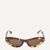 Bottega Veneta Sunglasses & Glasses^Havana Cat-Eye Sunglasses