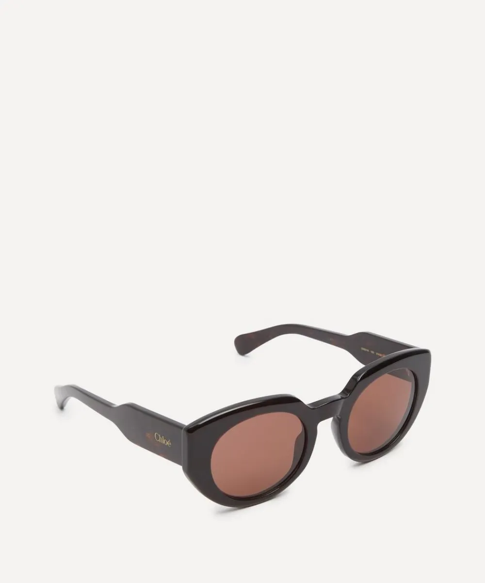 Chloé Sunglasses & Glasses^Havana Oval Sunglasses