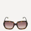 Chloé Sunglasses & Glasses^Havana Rectangular Sunglasses