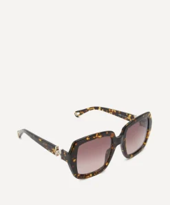 Chloé Sunglasses & Glasses^Havana Rectangular Sunglasses
