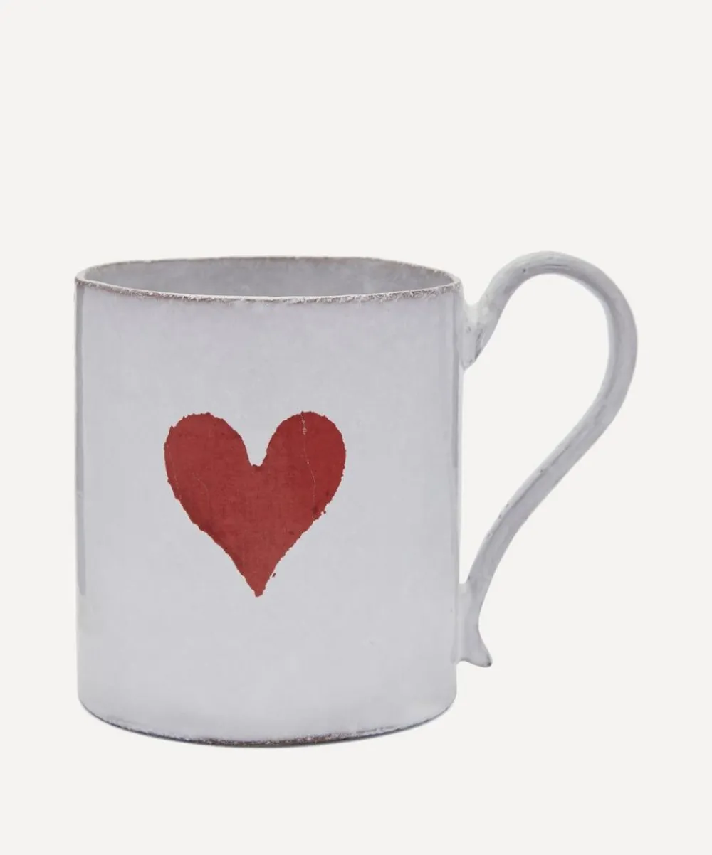 Astier de Villatte Mugs^Heart Mug
