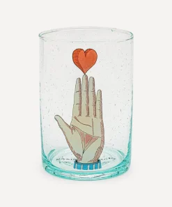 Marin Montagut Glass & Drinksware^Heart on Hand Glass