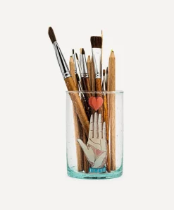 Marin Montagut Glass & Drinksware^Heart on Hand Glass