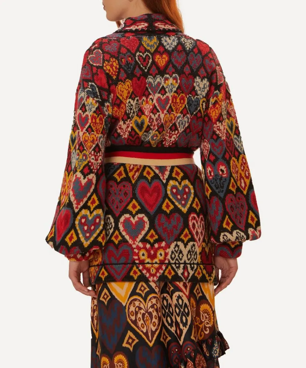 FARM Rio Coats & Jackets^Hearts Ikat Knit Blazer