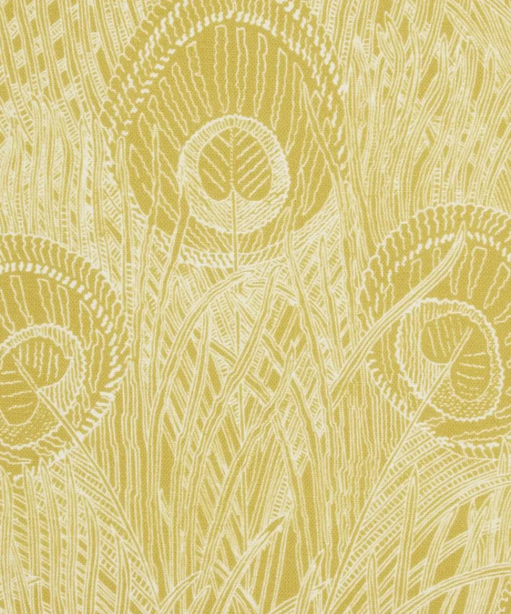 Liberty Interiors Furnishing Fabrics^Hebe Marlowe Linen in Lichen Chartreuse