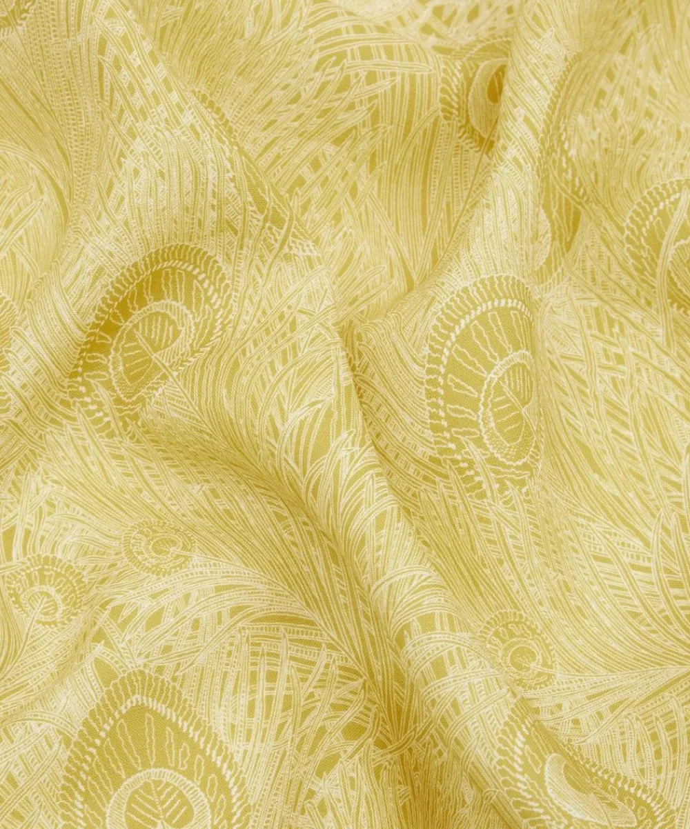 Liberty Interiors Furnishing Fabrics^Hebe Marlowe Linen in Lichen Chartreuse