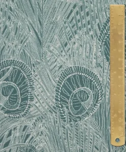 Liberty Interiors Furnishing Fabrics^Hebe Marlowe Linen in Lichen Robin’s Egg