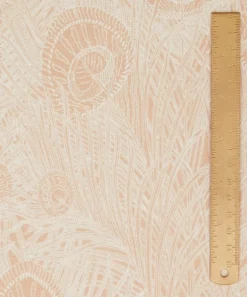 Liberty Interiors Furnishing Fabrics^Hebe Marlowe Linen in Pewter Plaster Pink