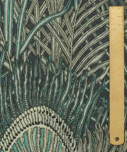 Liberty Interiors Furnishing Fabrics^Hera Feather Ladbroke Linen in Jade