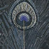 Liberty Interiors Furnishing Fabrics^Hera Feather Vintage Velvet in Lapis