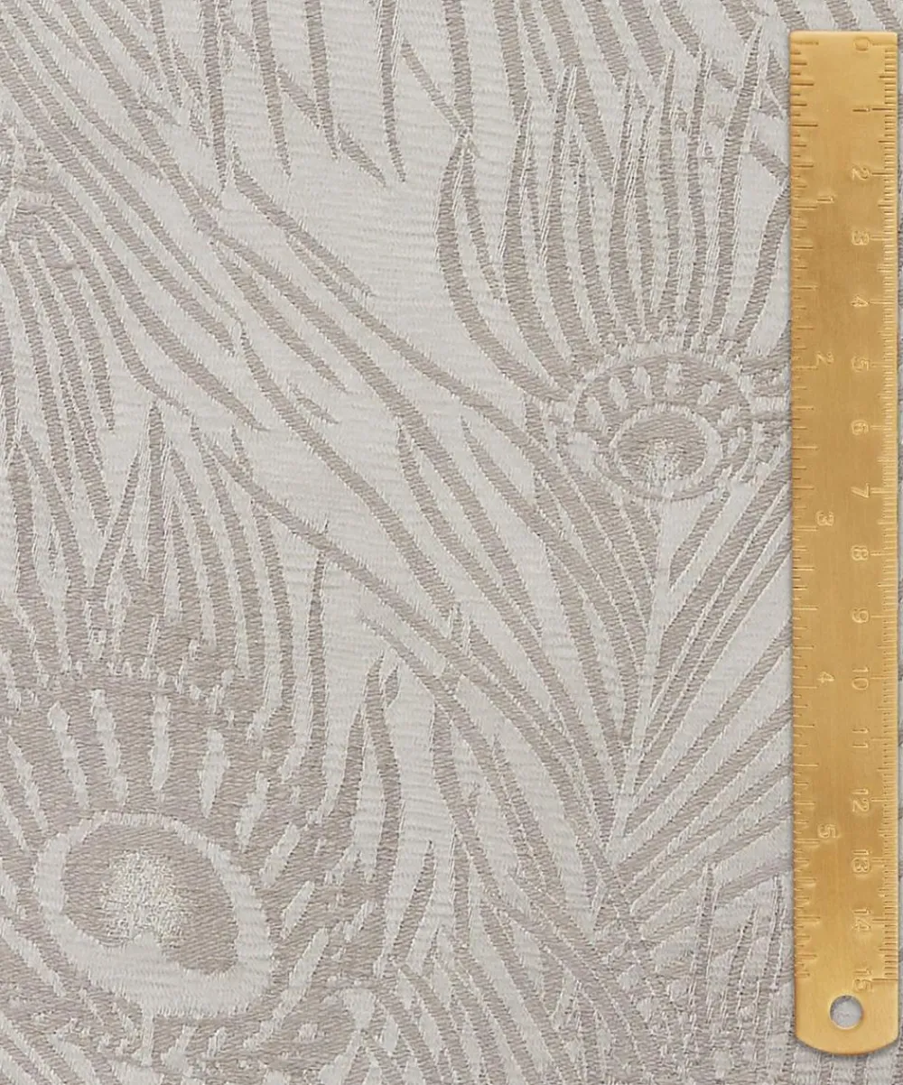 Liberty Interiors Furnishing Fabrics^Hera Plume Dyed Jacquard in Pewter