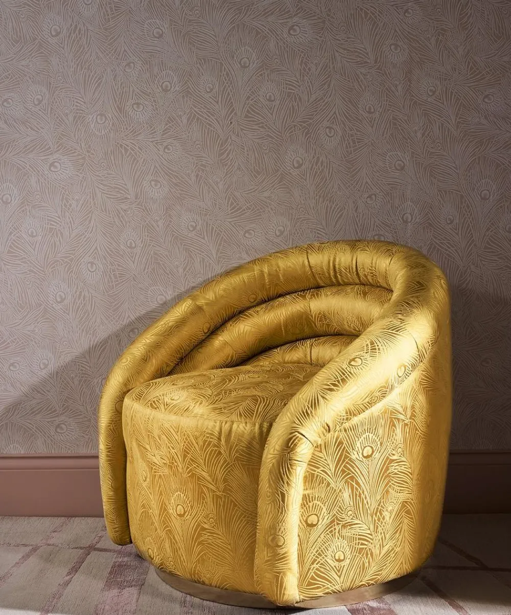 Liberty Interiors Furnishing Fabrics^Hera Plume Dyed Jacquard in Fennel