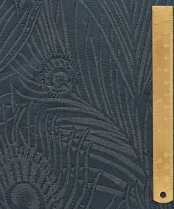 Liberty Interiors Furnishing Fabrics^Hera Plume Dyed Jacquard in Pewter Blue