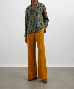 La DoubleJ Sleepwear^Herald Black Silk Pajama Shirt