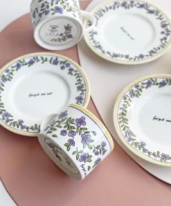 Twig New York Mugs^Heritage Forget Me Not Cup and Saucer