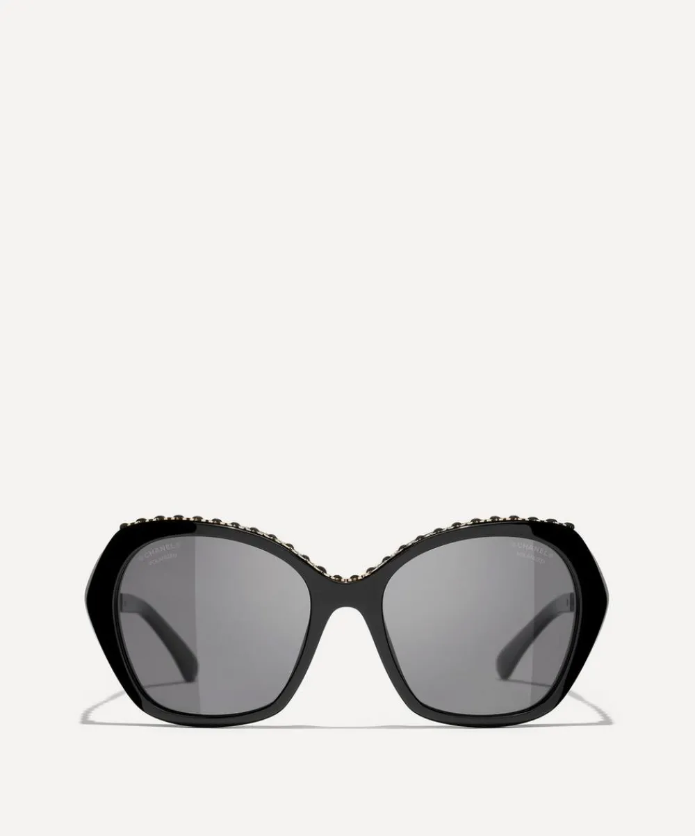 CHANEL Sunglasses & Glasses^Hexagonal Sunglasses