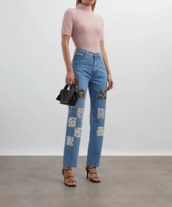 FANFARE Jeans^High-Waisted Liberty Square Patch Jeans